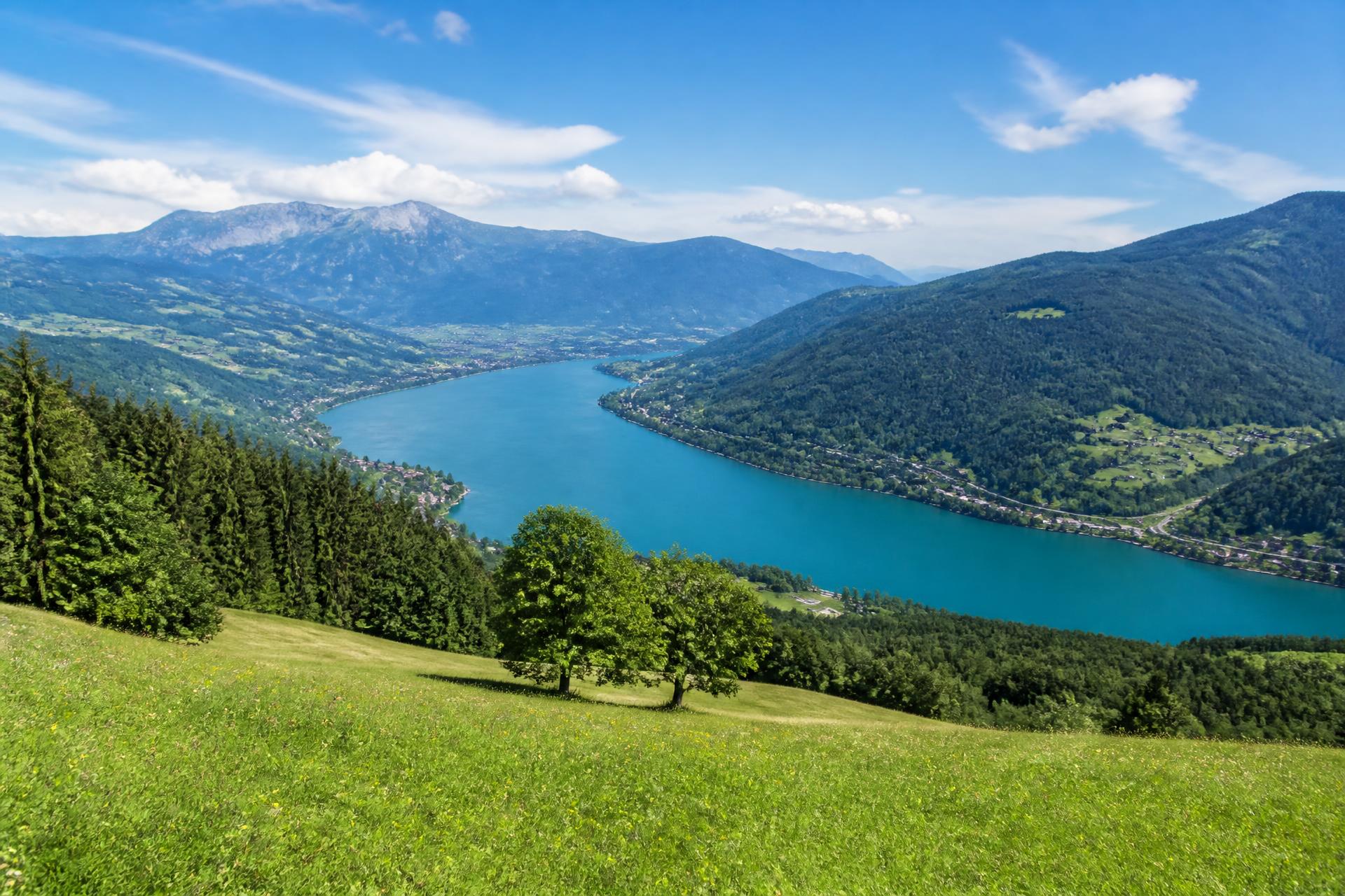 Millstätter See zwischen Tschiernock und Goldeck
